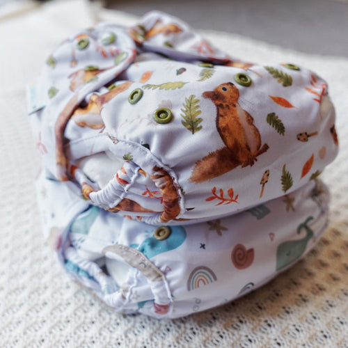 One Size Nappy Cover - 3.6-16kgs - Squirreled Away