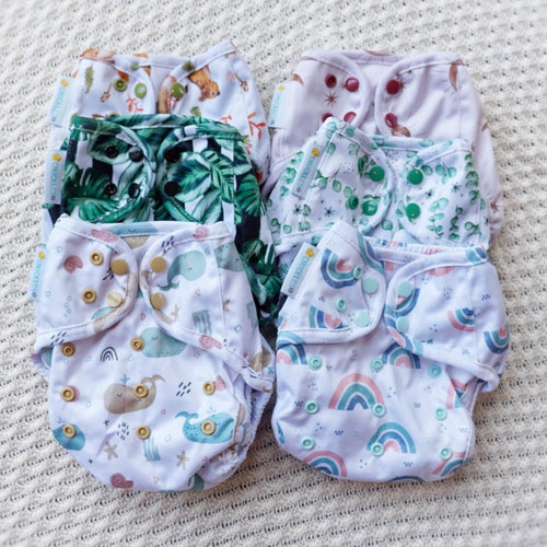 One Size Nappy Cover - 3.6-16kgs - Moon Song