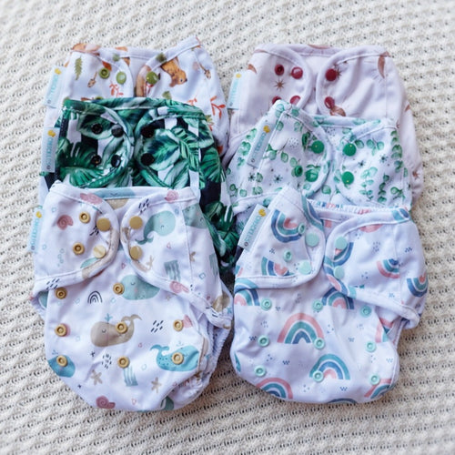 Large Nappy Cover - 4.5-19kgs - Whale of a Time