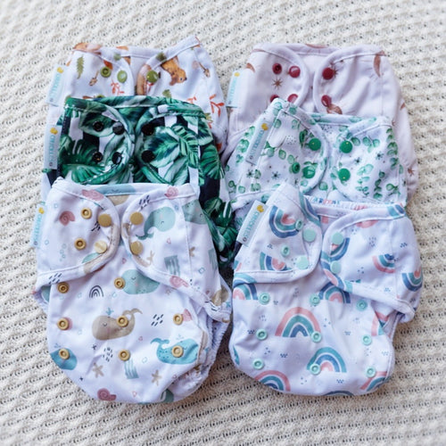Large Nappy Cover - 4.5-19kgs - Pretty in Pastel