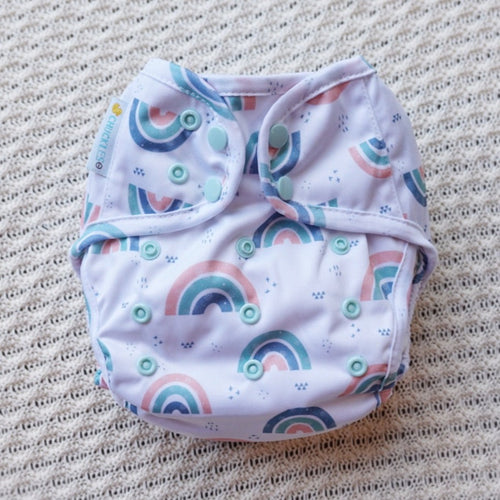One Size Nappy Cover - 3.6-16kgs - Pretty in Pastel