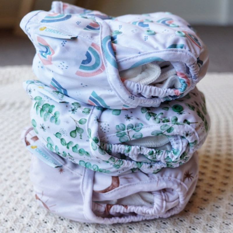 Large Nappy Cover - 4.5-19kgs - Moon Song
