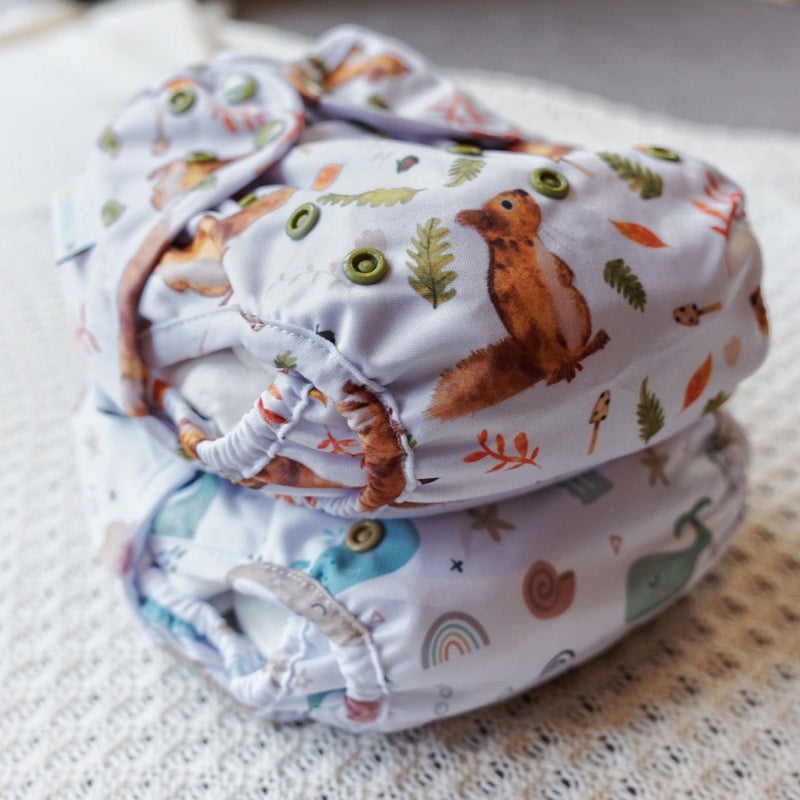 Large Nappy Cover - 4.5-19kgs - Whale of a Time