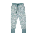 Woolbabe Relax! Merino/Organic Cotton Lounge Pants - Harbour Leaves