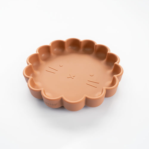 Mod and Tod | Silicone Suction Lion Plate - Cinnamon