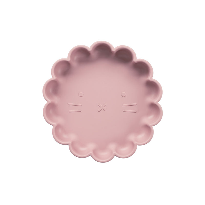 Mod and Tod | Silicone Suction Lion Plate - Dusty Pink